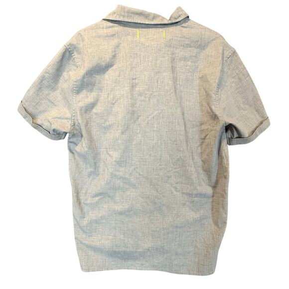 Roamers & Seekers Gray Popover Shirt Short Sleeve Men's M Medium - Picture 2 of 8